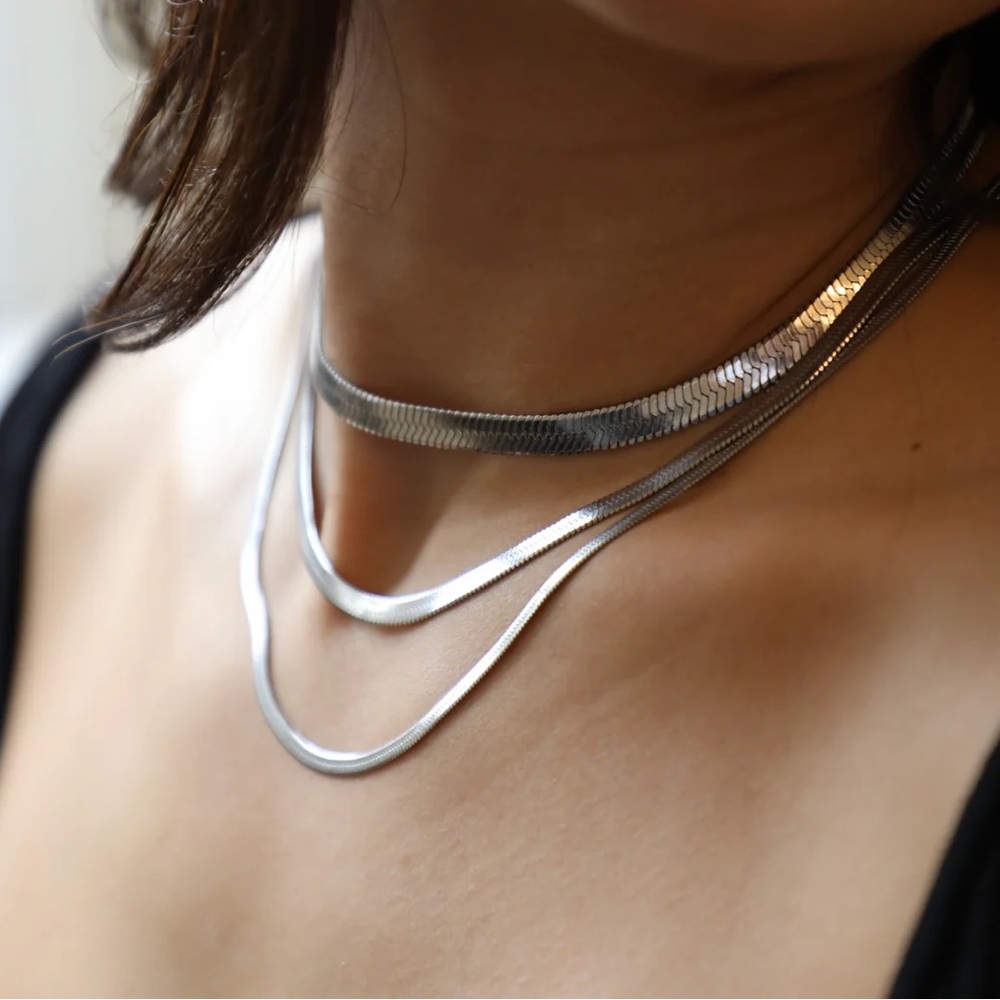 Silver Snake Necklace